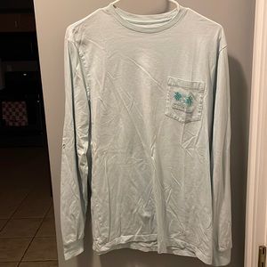 Mens Vineyard Vines Teal Long Sleeve